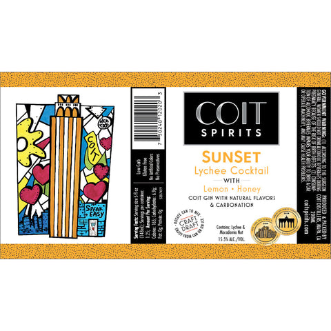 Coit Spirits Sunset Lechee Cocktail - Goro's Liquor