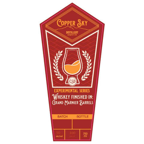 Copper Sky Grand Marnier Barrel Finished Whiskey - Goro's Liquor