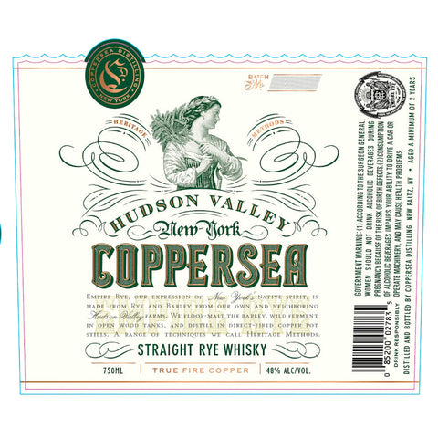 Coppersea Straight Rye Whiskey - Goro's Liquor