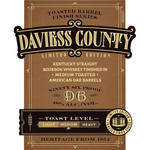 Daviess County Limited Edition Medium Toasted Straight Bourbon - Goro's Liquor