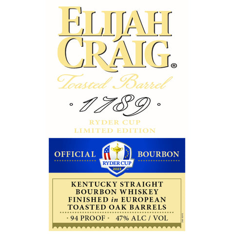 Elijah Craig Ryder Cup 2023 Kentucky Straight Bourbon - Goro's Liquor