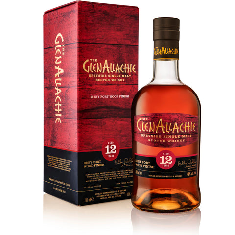 GlenAllachie 12 Year Old Ruby Port Wood Finish - Goro's Liquor