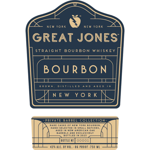 Great Jones Private Barrel Collection Straight Bourbon - Goro's Liquor