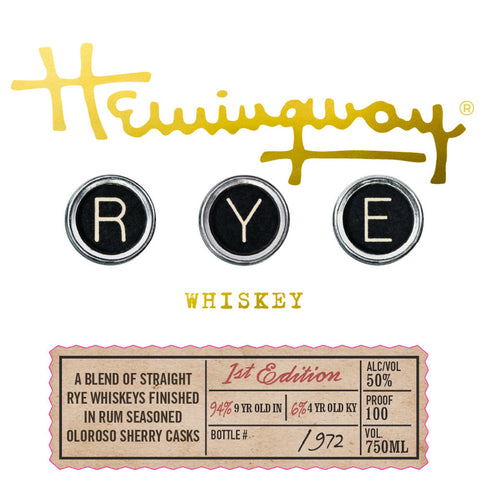 Hemingway Rye Whiskey 1st Edition - Goro's Liquor