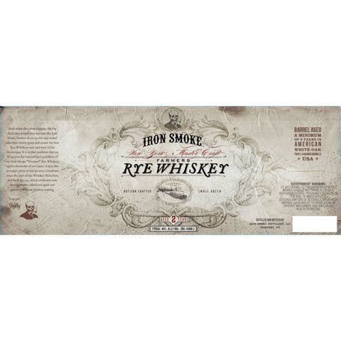 Iron Smoke Farmers Rye Whiskey - Goro's Liquor