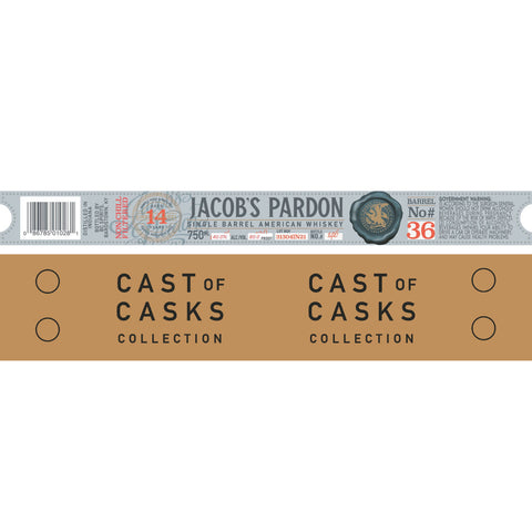 Jacob‘s Pardon Cast of Casks 14 Year Old Barrel No #36 - Goro's Liquor