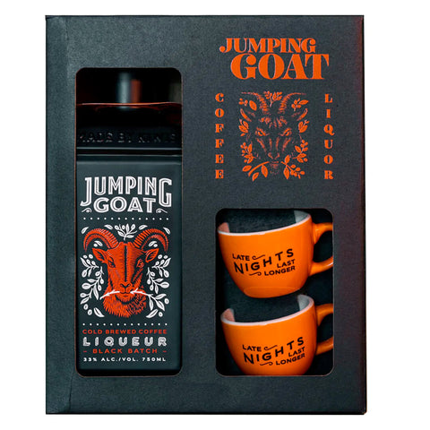 Jumping Goat Cold Brewed Coffee Liqueur Black Batch Gift Set - Goro's Liquor