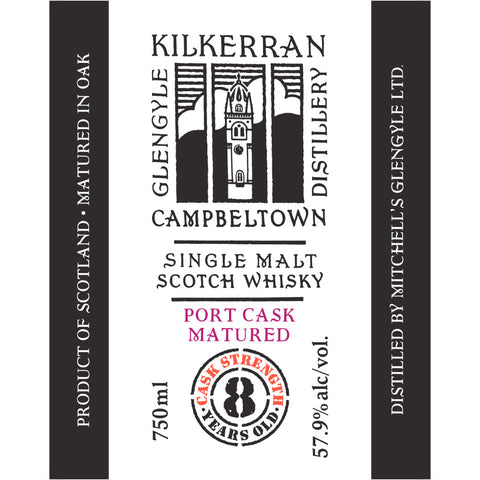 Kilkerran 8 Year Old Cask Strength Port Cask Matured - Goro's Liquor