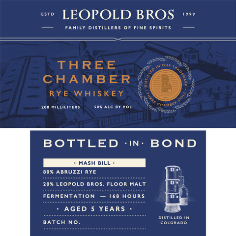 Leopold Bros 5 Year Old Bottled in Bond Three Chamber Rye - Goro's Liquor