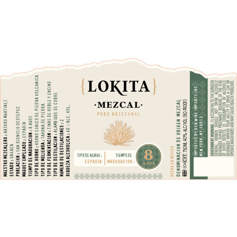 Lokita 8 Year Old Espadin Mezcal - Goro's Liquor