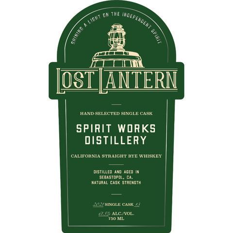 Lost Lantern Spirit Works California Straight Rye - Goro's Liquor