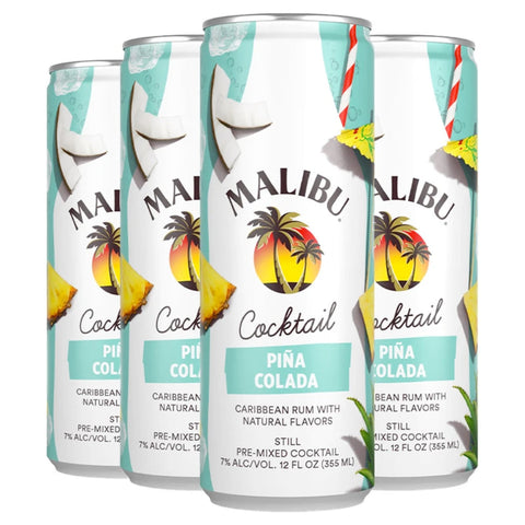 Malibu Piña Colada Canned Cocktails - Goro's Liquor