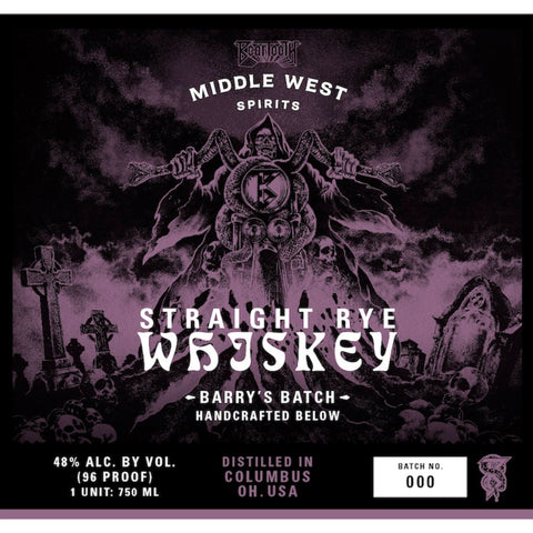 Middle West Spirits Straight Rye Barry’s Batch - Goro's Liquor