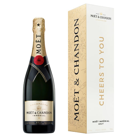 Moët Impérial Brut "Cheers To You" Cardboard Box - Goro's Liquor