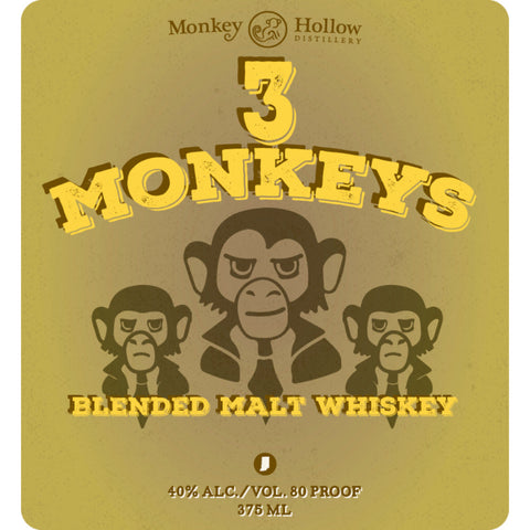 Monkey Hollow 3 Monkeys Blended Malt Whiskey - Goro's Liquor