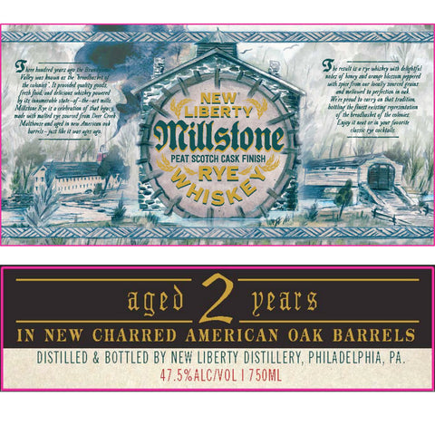 New Liberty Millstone Peat Scotch Cask Finish Rye - Goro's Liquor