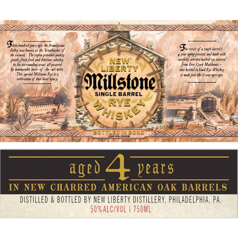 New Liberty Millstone Single Barrel Bottled in Bond Rye - Goro's Liquor