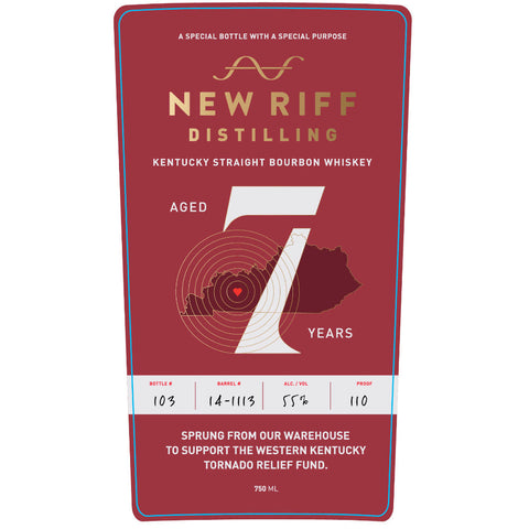 New Riff 7 Year Old Tornado Relief Bourbon - Goro's Liquor