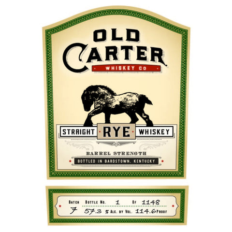 Old Carter Rye Batch 7 - Goro's Liquor