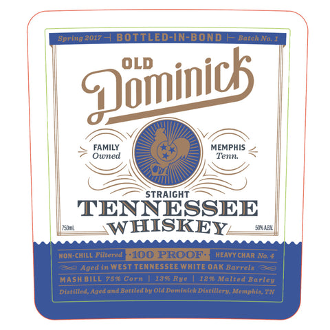 Old Dominick Bottled in Bond Straight Tennessee Whiskey - Goro's Liquor