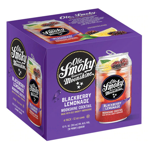 Ole Smoky Blackberry Lemonade Moonshine Cocktail 4pk - Goro's Liquor