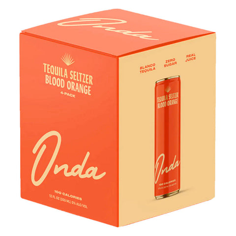 Onda Tequila Seltzer Blood Orange 4 Pack - Goro's Liquor