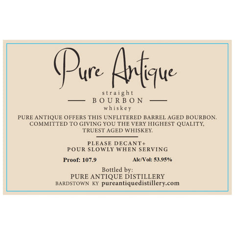 Pure Antique 14 Year Old Straight Bourbon - Goro's Liquor