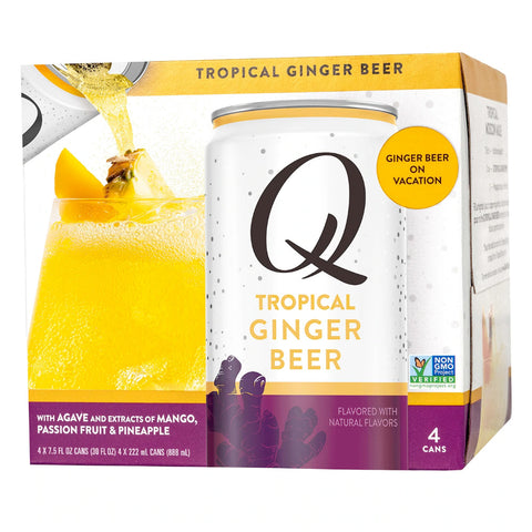 Q Tropical Ginger Beer by Joel McHale 4pk - Goro's Liquor