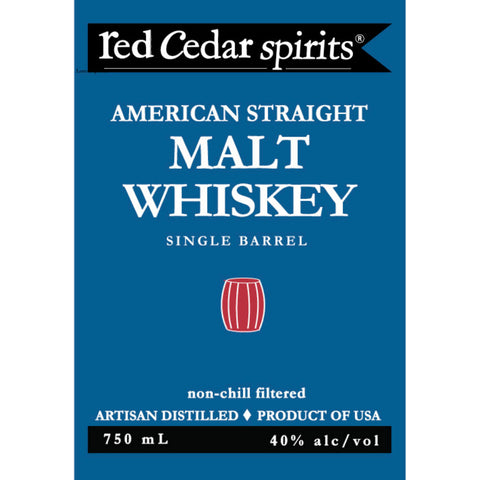 Red Ceder Spirits American Straight Malt Whiskey - Goro's Liquor