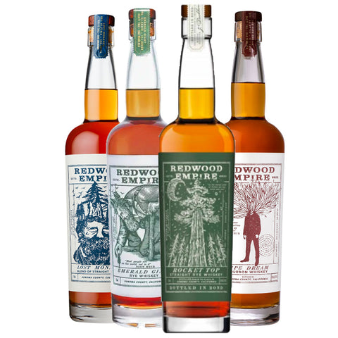 Redwood Empire Rocket Top Straight Rye Whiskey Bundle - Goro's Liquor