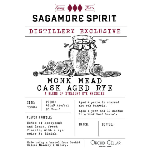 Sagamore Spirit Distillery Exclusive Monk Mead Cask Aged Rye - Goro's Liquor