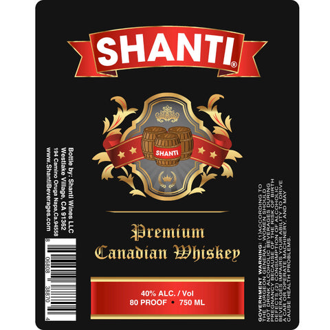 Shanti Premium Canadian Whiskey - Goro's Liquor