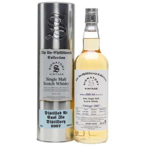 Signatory The Un-Chillfiltered Collection 9 Year Old Caol Ila 2007 - Goro's Liquor