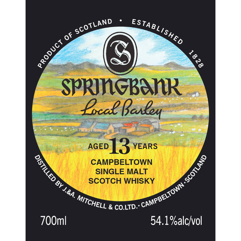 Springbank Local Barley 13 Year Old Scotch Springbank   