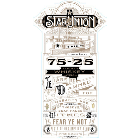 Star Union Spirits Corn & Rye 75-25 Light Whiskey - Goro's Liquor