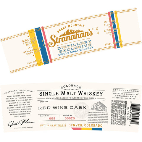 Stranahan’s Distillery Exclusive Red Wine Cask Single Malt Whiskey - Goro's Liquor