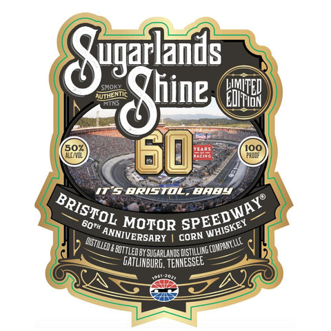 Sugarlands Bristol Motor Speedway 60th Anniversary Edition Corn Whiskey - Goro's Liquor