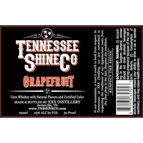 Tennessee Shine Co Grapefruit Whiskey - Goro's Liquor