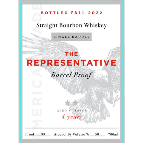 The Representative Barrel Proof 4 Year Bourbon Fall 2022 - Goro's Liquor