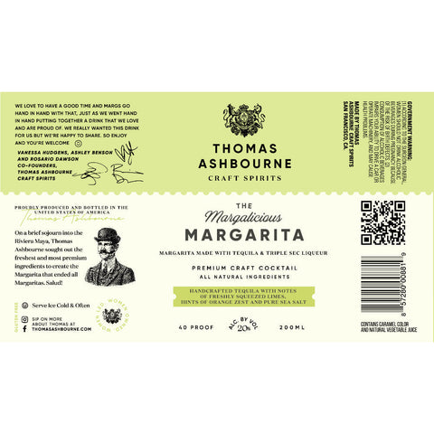 Thomas Ashbourne The Margalicious Margarita by Vanessa Hudgens 4PK Cans - Goro's Liquor