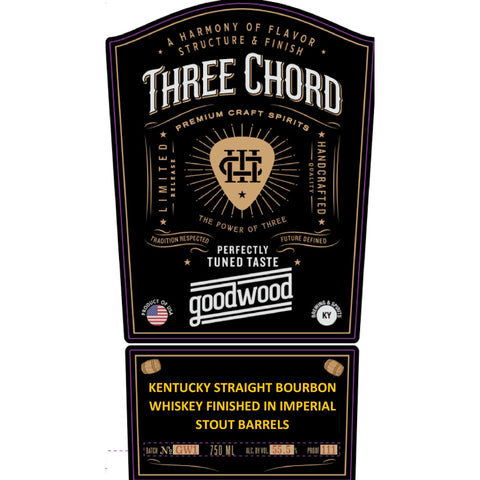 Three Chord Goodwood Straight Bourbon - Goro's Liquor