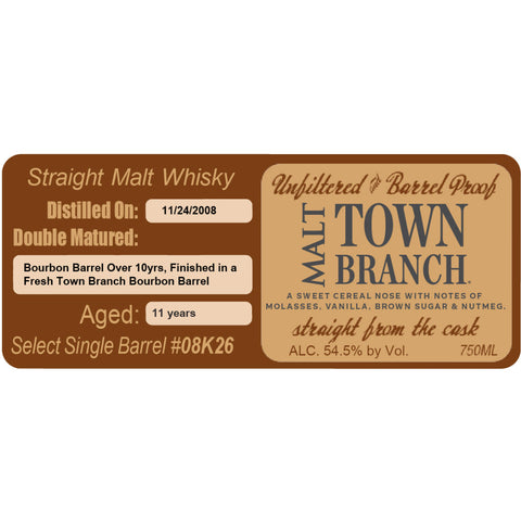 Town Branch 11 Year Straight Malt Whiskey - Goro's Liquor