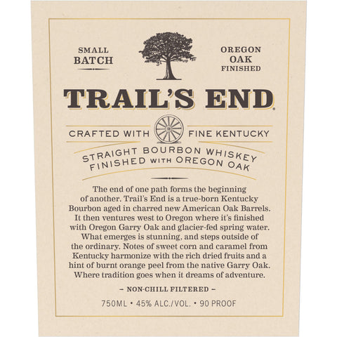 Trail’s End Straight Bourbon Finished With Oregon Oak Bourbon Trail's End   