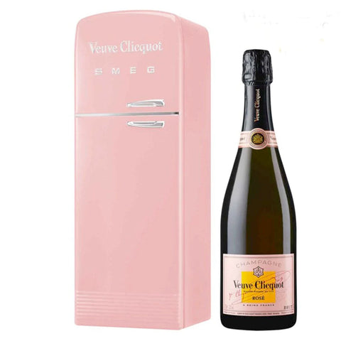 Veuve Clicquot Brut Rose with Smeg Fridge Gift Box - Goro's Liquor