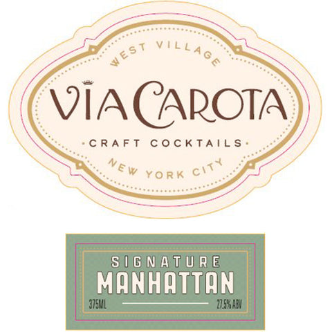 Via Carota Craft Cocktails Signature Manhattan 375mL - Goro's Liquor