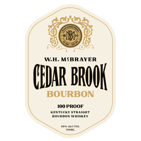 W.H. McBrayer Cedar Brook Kentucky Straight Bourbon - Goro's Liquor