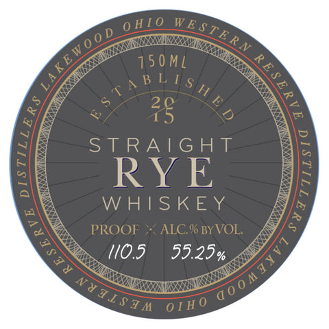 Western Reserve 6 Year Old Barrel Proof Straight Rye - Goro's Liquor