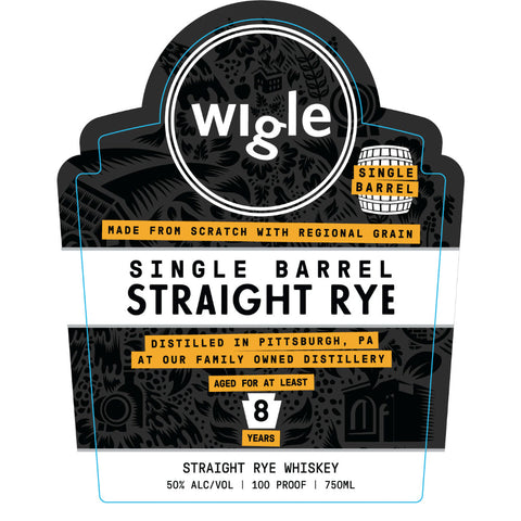 Wigle 8 Year Old Single Barrel Straight Rye Whiskey - Goro's Liquor