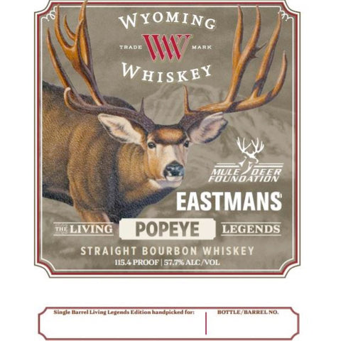 Wyoming Whiskey Popeye Straight Bourbon - Goro's Liquor