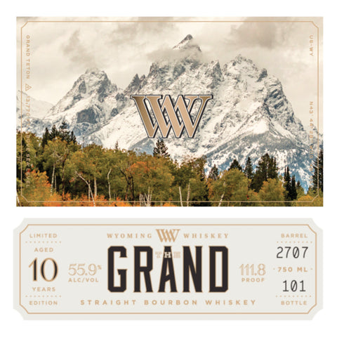 Wyoming Whiskey The Grand 10 Year Old Bourbon - Goro's Liquor